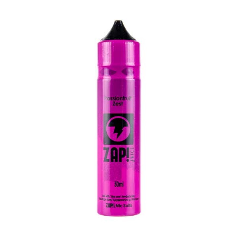 Passionfruit Zest Shortfill E-Liquid by Zap! Juice